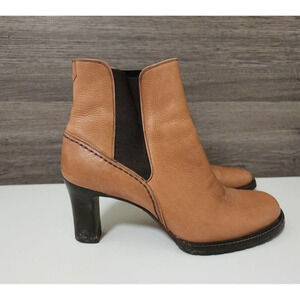Cole Haan Country Womens High Heeled Boots Size 9 Brown Leather Booties